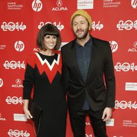 Chris O'Dowd y su esposa a su llegada al festival de cine 'Sundance' 2014