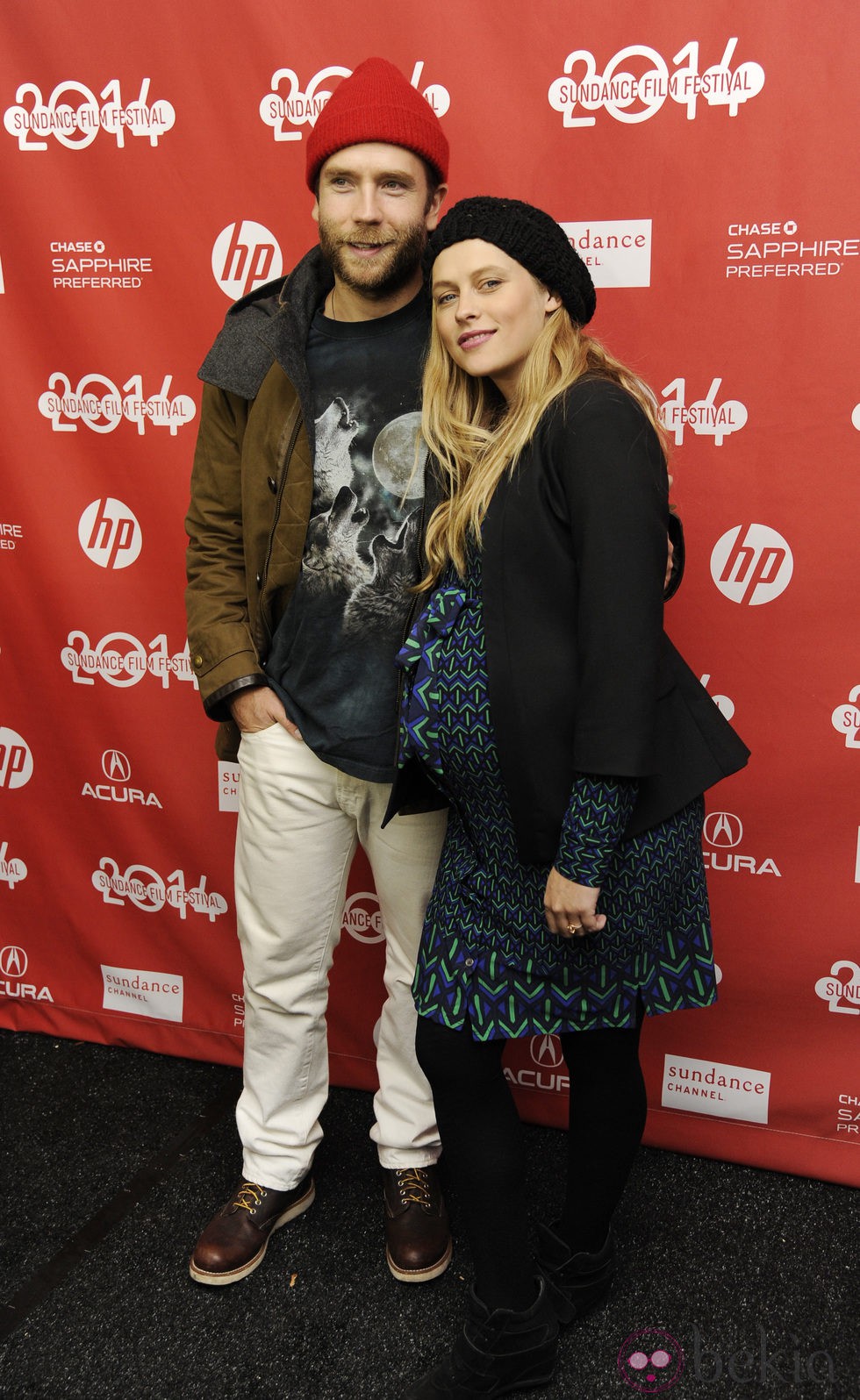 Mark Webber y Teresa Palmer a su llegada al festival de cine 'Sundance' 2014