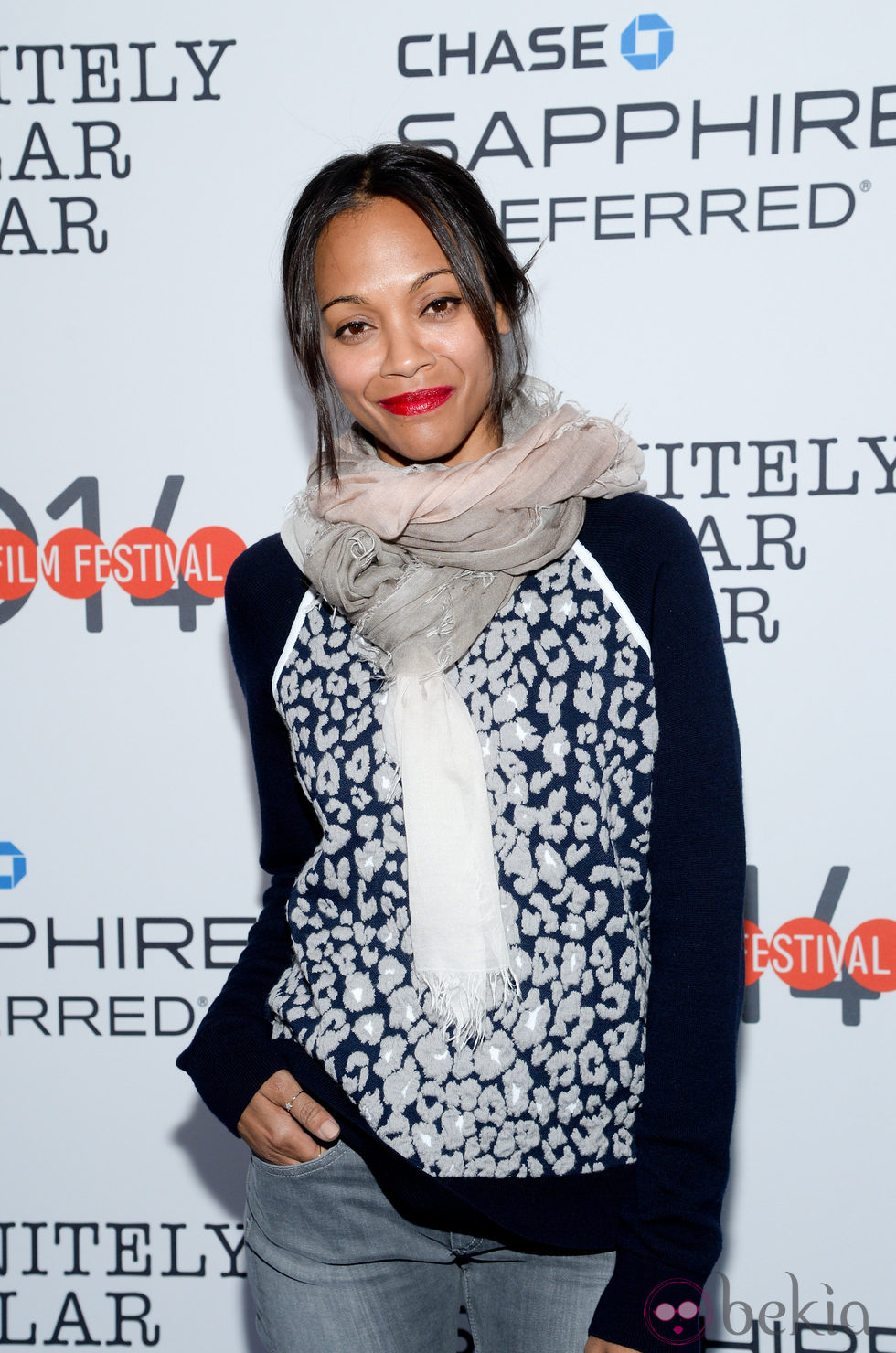 Zoe Saldaña en el estreno de 'Infinitely Polar Bear' en el festival de cine 'Sundance' 2014