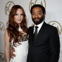 Chiwetel Ejiofor y Sari Mercer en la gala de entrega de los Producers Guild Awards 2014