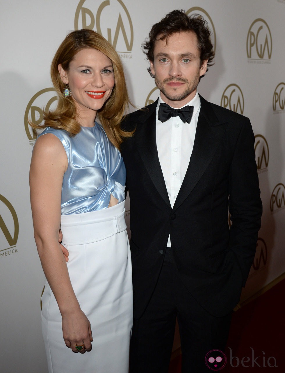 Claire Danes y Hugh Dancy en la gala de entrega de los Producers Guild Awards 2014