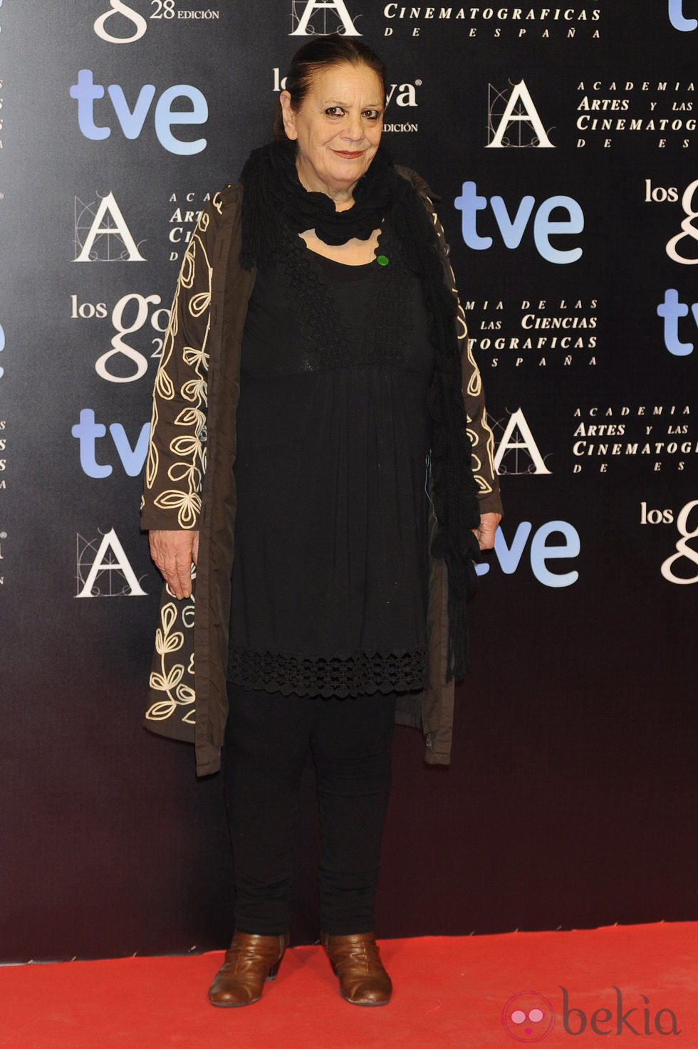 Terele Pávez en la fiesta de nominados a los premios Goya 2014