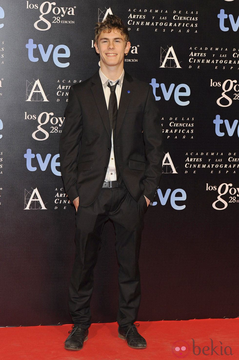 Patrick Criado en la fiesta de nominados a los premios Goya 2014