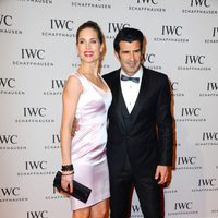 Luis Figo y Helen Swedin en la presentación de la colección 'Aquatimer' de IWC