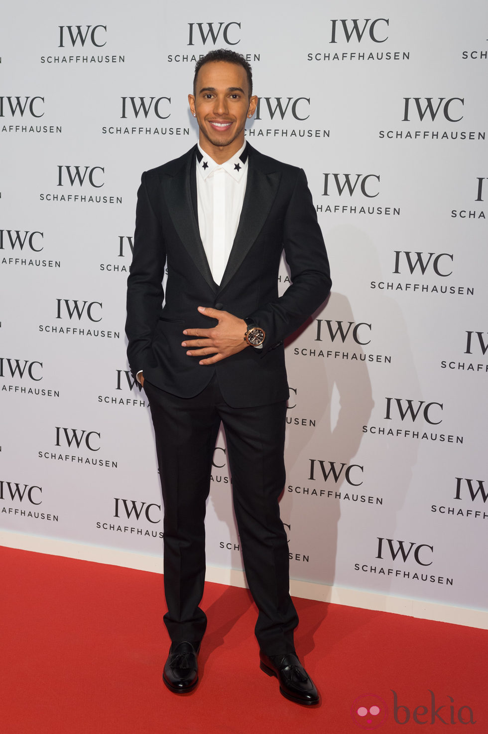 Lewis Hamilton en la presentación de la colección 'Aquatimer' de IWC