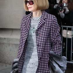 Anna Wintour en el desfile de Alta Costura de Chanel primavera/verano 2014 de París