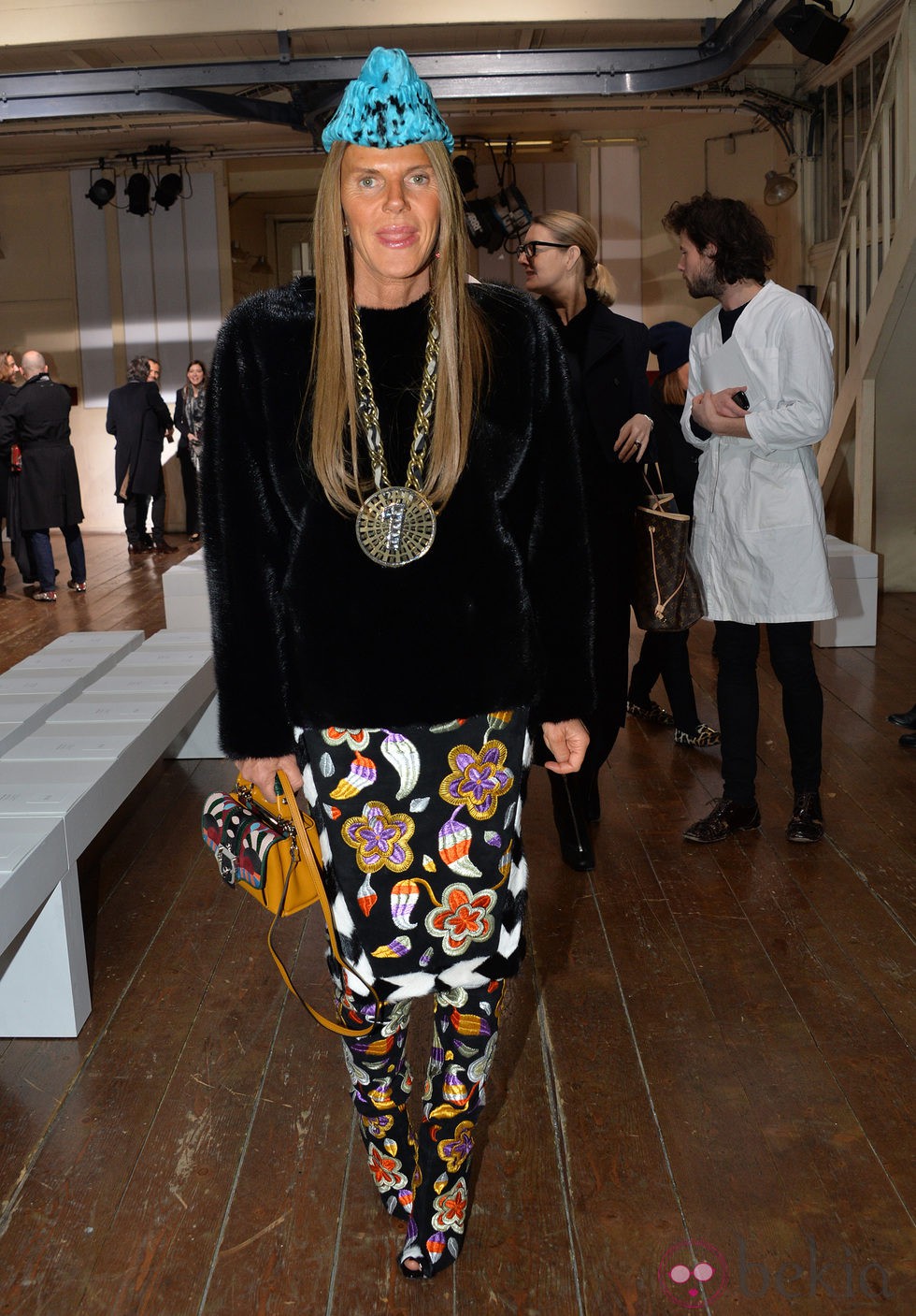 Anna Dello Russo en el desfile de Alta Costura de Martin Margiela de París primavera/verano 2014