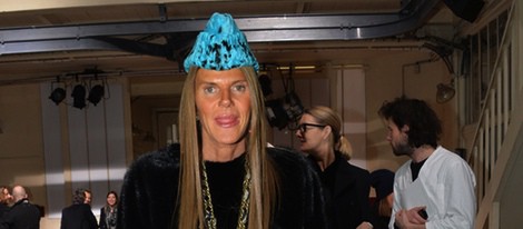 Anna Dello Russo en el desfile de Alta Costura de Martin Margiela de París primavera/verano 2014