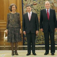 Los Reyes de España con el presidente de Colombia y su esposa en La Zarzuela