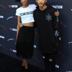 Willow y Jaden Smith en el brunch previo a la entrega de los Premios Grammy 2014