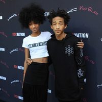 Willow y Jaden Smith en el brunch previo a la entrega de los Premios Grammy 2014