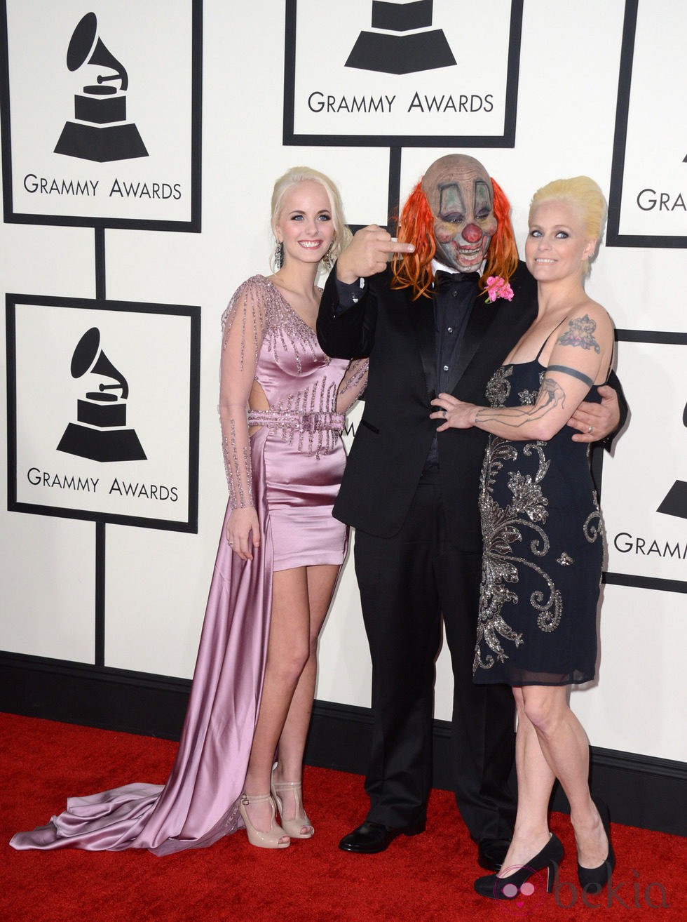 Slipknot en la alfombra roja de los Grammy 2014