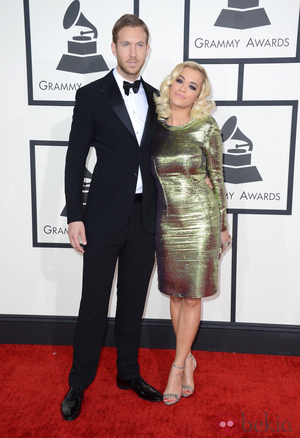 Rita Ora y Calvin Harris en los Grammy 2014