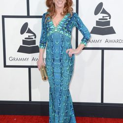 Kathy Griffin en la alfombra roja de los Grammy 2014