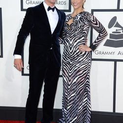 Robin Thicke y Paula Patton en los Grammy 2014