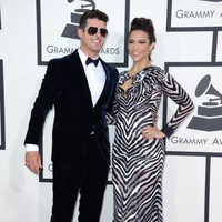 Robin Thicke y Paula Patton en los Grammy 2014