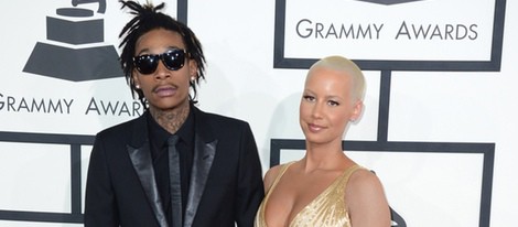 Wiz Khalifa y Amber Rose en los Grammy 2014