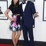 Jamie Foxx y su hija Corinne Bishop en los Grammy 2014