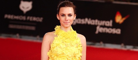 Aura Garrido en la alfombra roja de los Premios Feroz 2014