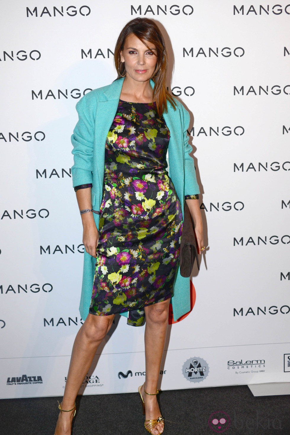 Mar Flores en el front row de Mango en la 080 Barcelona Fashion 2014