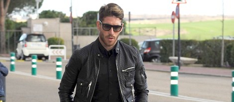 Sergio Ramos en el tanatorio de Luis Aragonés