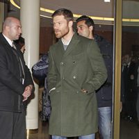 Xabi Alonso en el tanatorio de Luis Aragonés