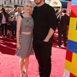 Anna Faris y Chris Pratt en el estreno de 'La Lego Película'