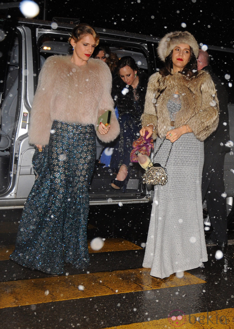 Eugenie Niarchos y Margherita Missoni en la boda de Andrea Casiraghi y Tatiana Santo Domingo