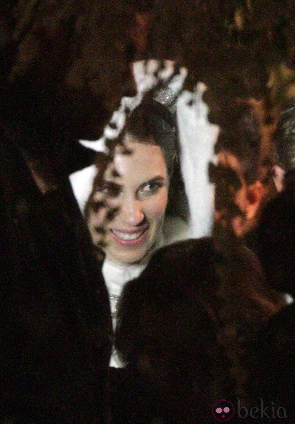 Tatiana Santo Domingo en su boda religiosa con Andrea Casiraghi