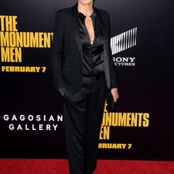 Ellen Barkin en el estreno de 'Monuments Men' en Nueva York