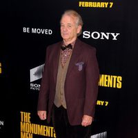 Bill Murray en el estreno de 'Monuments Men' en Nueva York