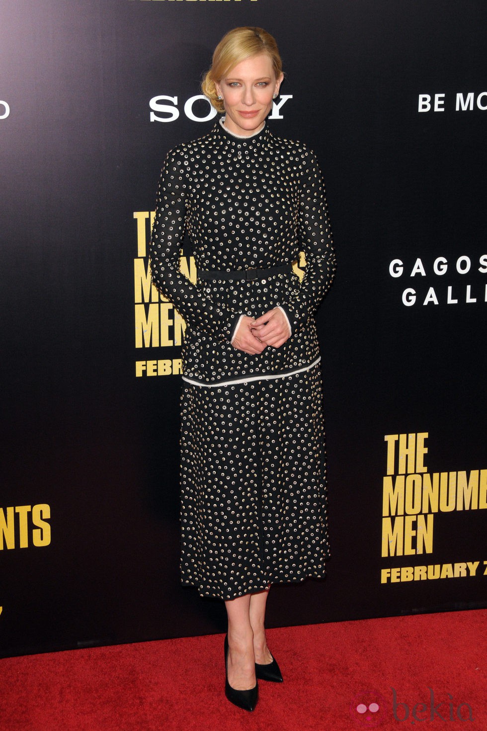 Cate Blanchett en el estreno de 'Monuments Men' en Nueva York