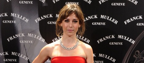 Marta Etura en la inauguración de la primera tienda de Franck Muller en Madrid