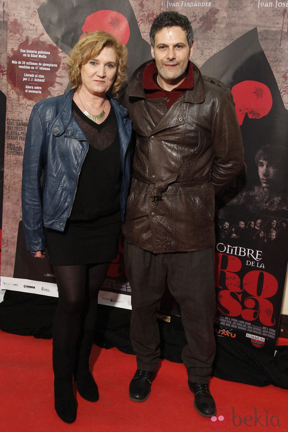 Ana Wagener y Roberto Enríquez en el estreno de 'El Nombre de la Rosa'