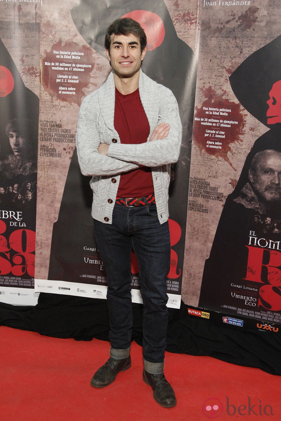 Daniel Muriel en el estreno de 'El Nombre de la Rosa'