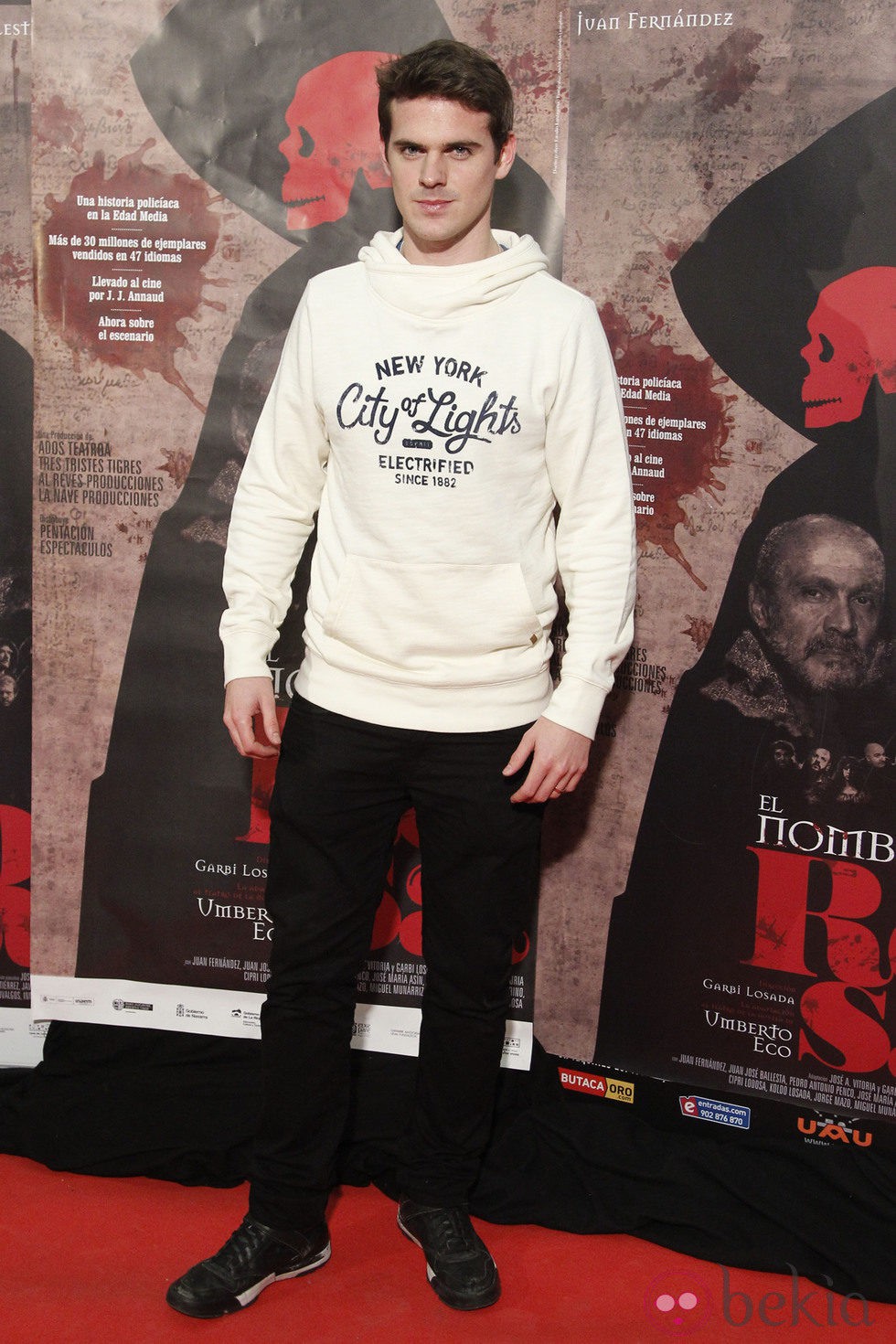 Gonzalo Ramos en el estreno de 'El Nombre de la Rosa'