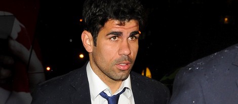 Diego Costa en el funeral de Luis Aragonés