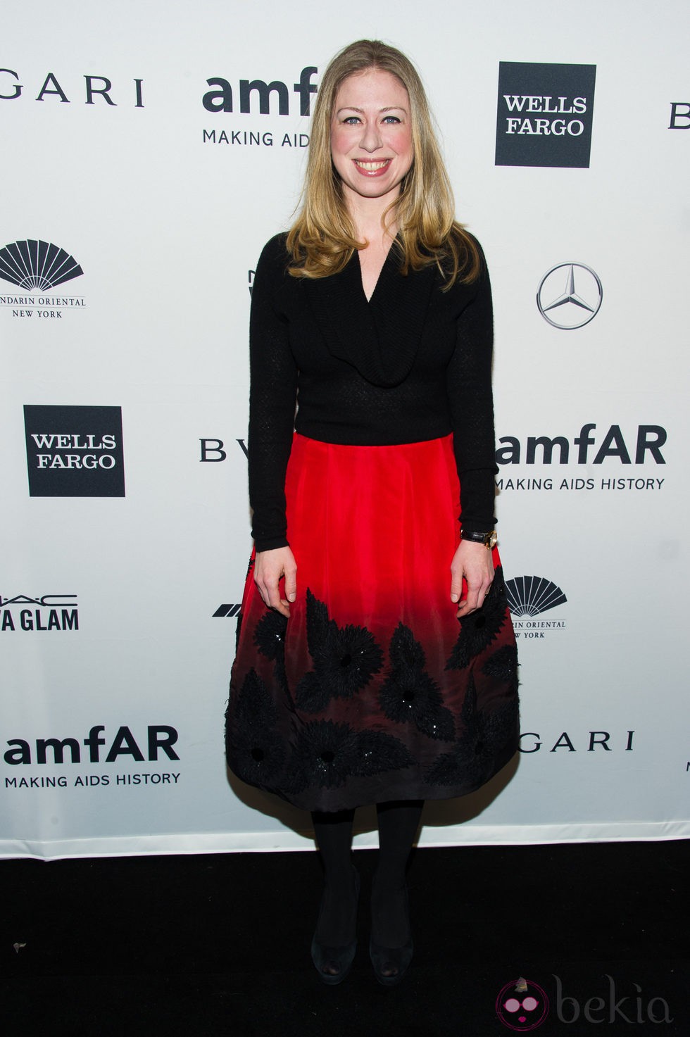 Chelsea Clinton en la gala amfAR 2014 de Nueva York