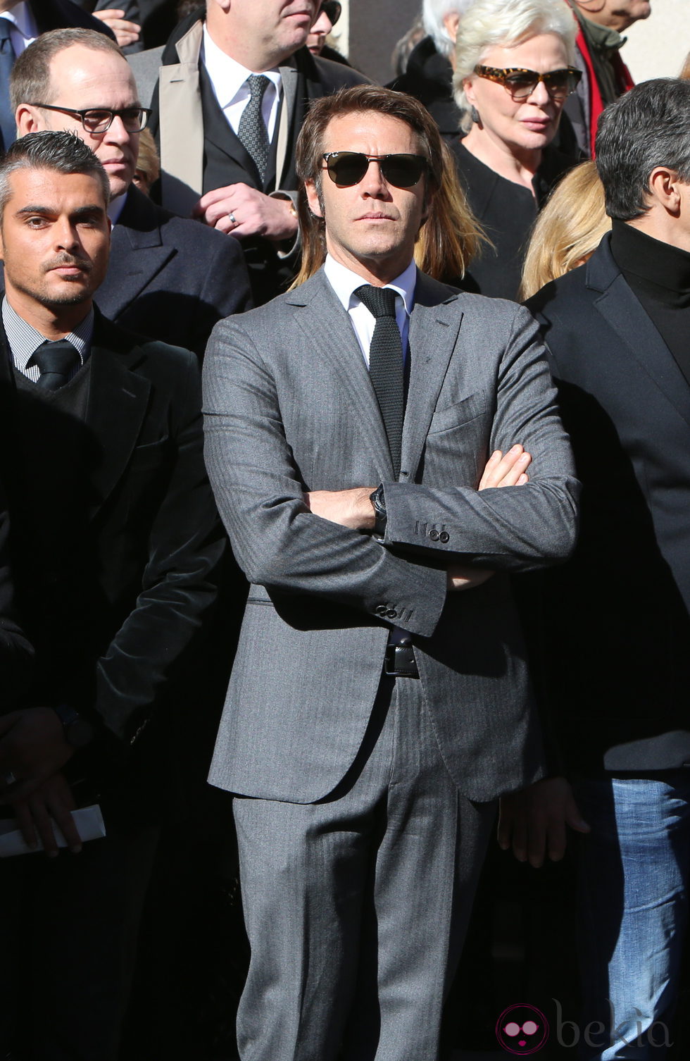 Filiberto de Saboya en el funeral de Michel Pastor