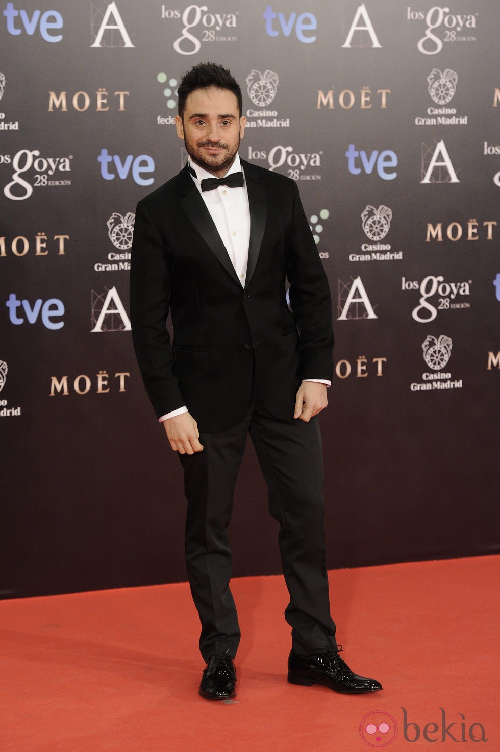 Juan Antonio Bayona en la alfombra roja de los Goya 2014