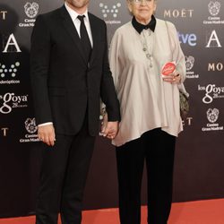 Javier Bardem y Pilar Bardem en los Goya 2014