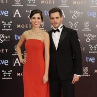 Aina Clotet y Marc Clotet en la alfombra roja de los Goya 2014