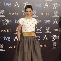 Irene Visedo en la alfombra roja de los Goya 2014