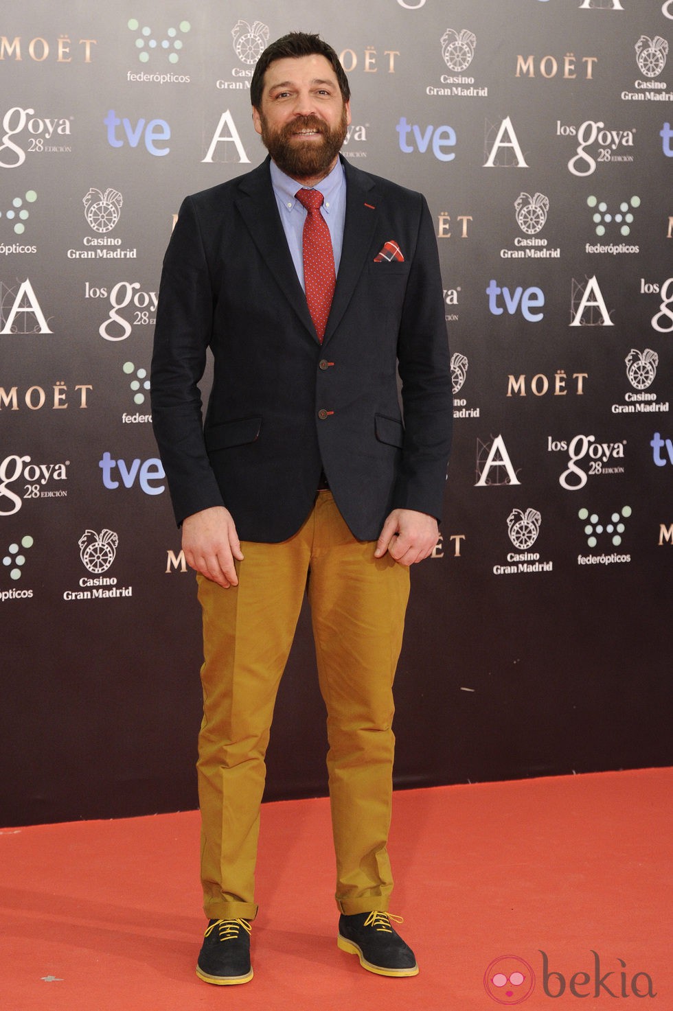 Hovik Keuchkerian en la alfombra roja de los Goya 2014