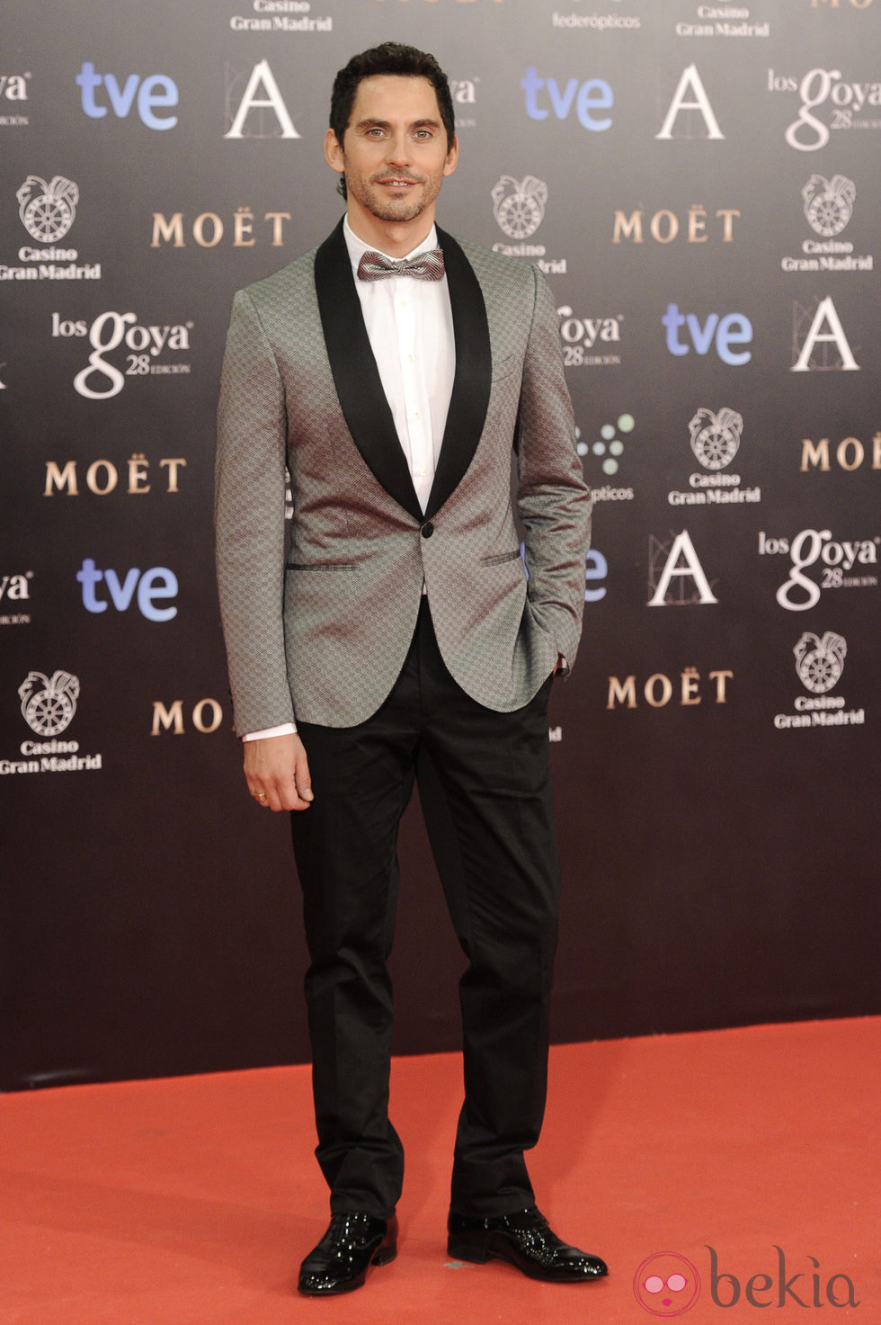 Paco León en la alfombra roja de los Goya 2014