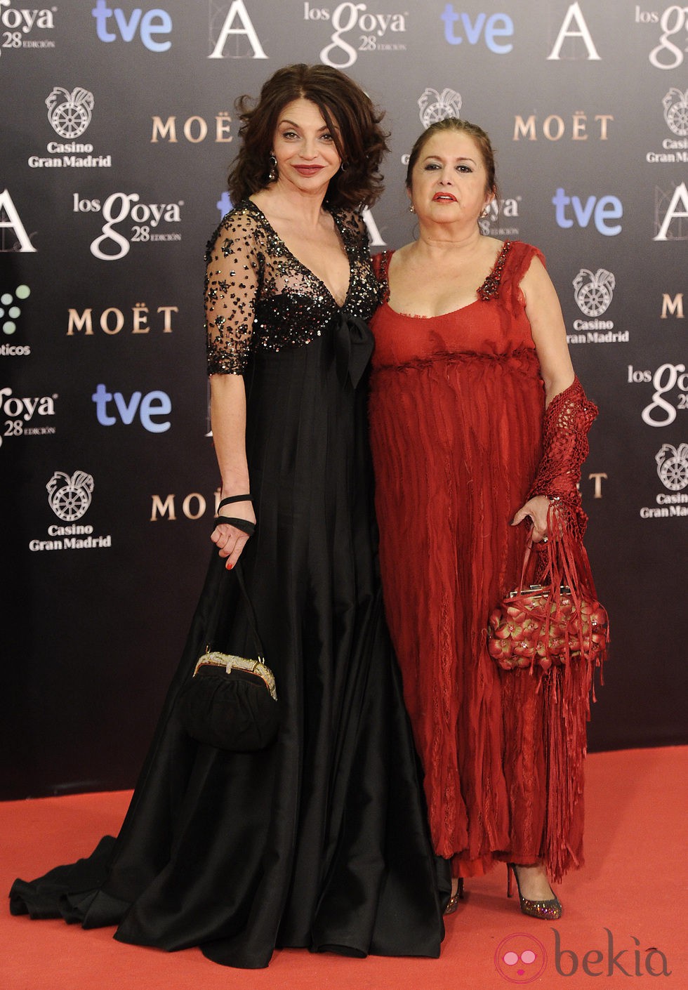 Neus Asensi en la alfombra roja de los Goya 2014