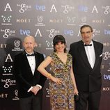 Emilio Pina, Judith Collel y Enrique González Macho en los Goya 2014