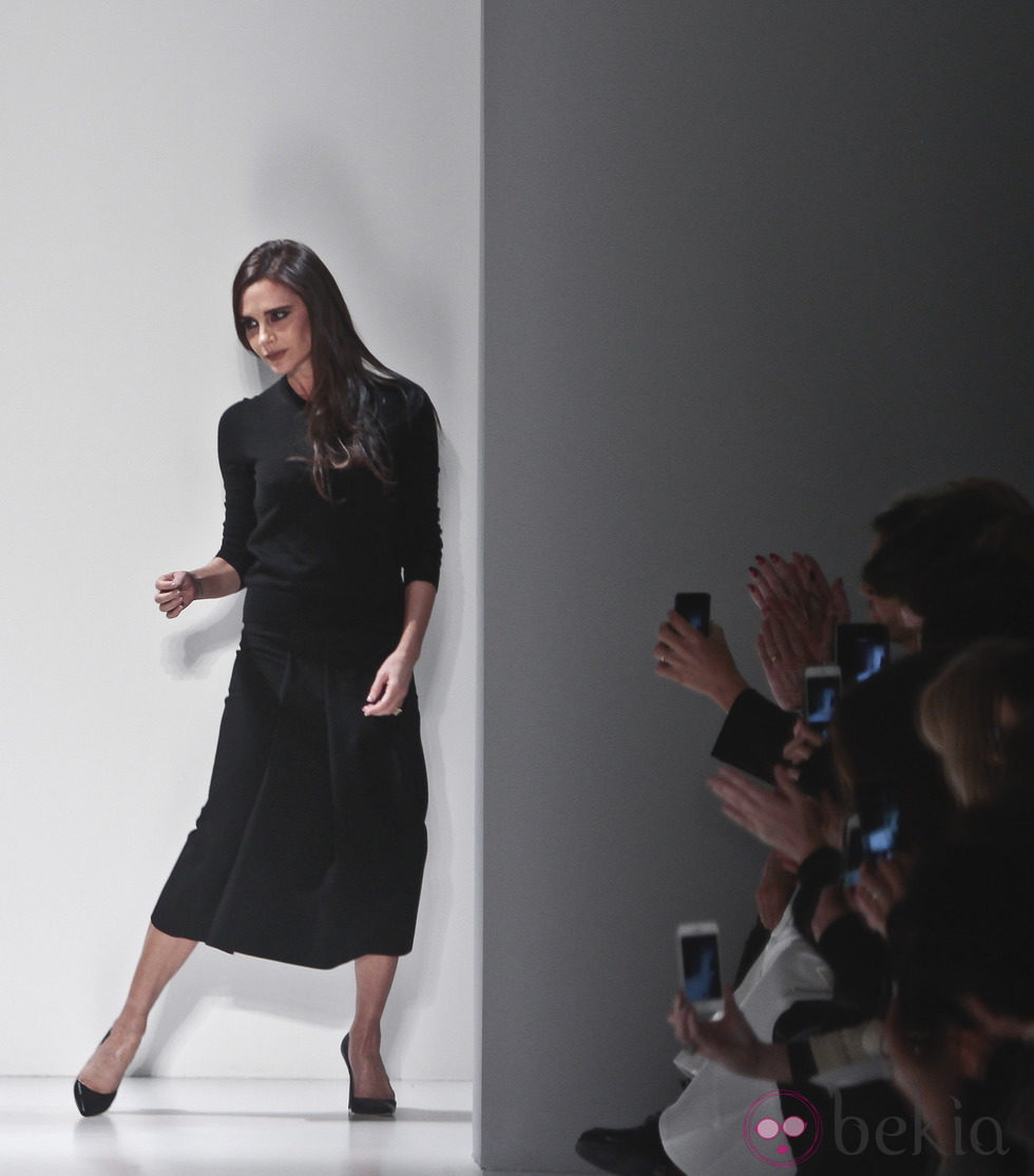 Victoria Beckham en su desfile de la Semana de la Moda de Nueva York 2014