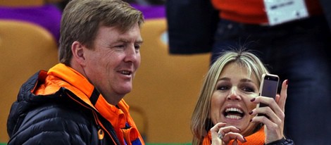 Guillermo Alejandro y Máxima de Holanda en los Juegos Olímpicos de Invierno de Sochi 2014