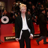 Tilda Swinton en la premiere de El Gran Hotel Budapest en el Festival de Cine Internacional de Berlín 2014